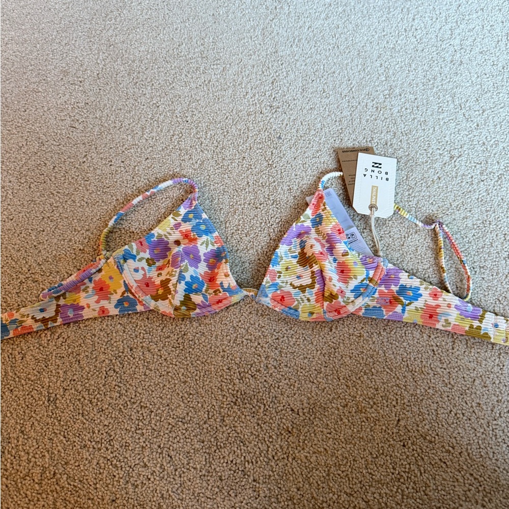 Billabong Multicolor Floral Bikini Top